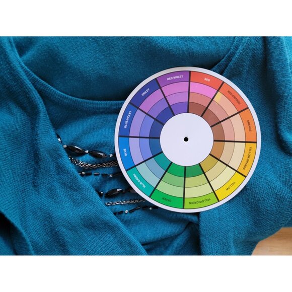 Apt 9 Women Sweater 2X Plus Long Sleeve Pullover Beaded Lightweight BLU238 - Picture 8 of 10